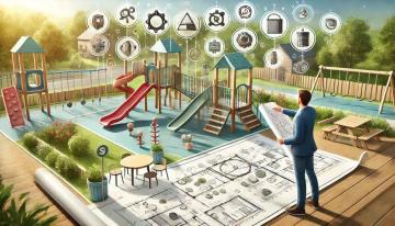 Planung Entwurf Spielplatz Darstellung